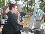 Concerned citizens of all ages came to the June 2002 "Ice Cream and Information" event to learn about the environmental investigations at Snake Pond.